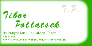tibor pollatsek business card